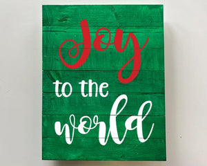 Extend-a-Family Waterloo Region: Joy to the World 12x15 Wood Sign Kit