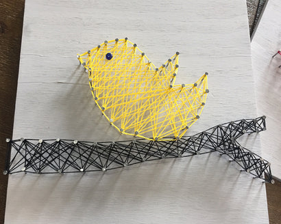 Baby Bird on a Branch String Art