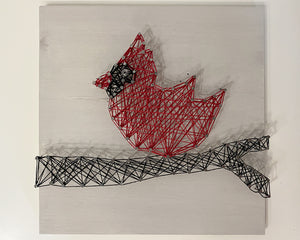 Extend-a-Family Waterloo Region: Cardinal on a Branch String Art