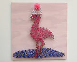 Dancing Flammingo String Art