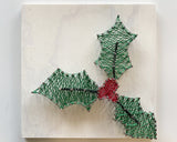 Holiday Holly String Art