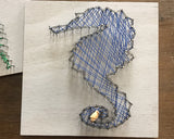 Seahorse String Art