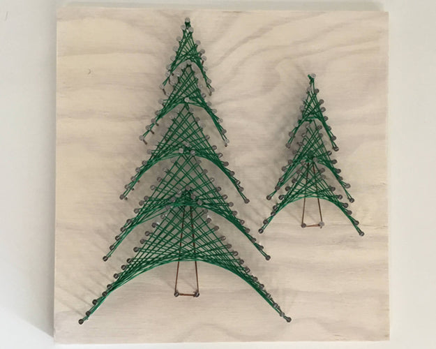 Pine Trees String Art