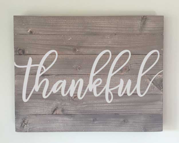 Extend-a-Family Waterloo Region: Thankful 12x15 Wood Sign Kit