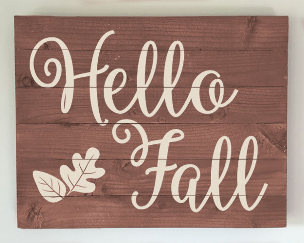 Extend-a-Family Waterloo Region: Hello Fall 12x15 Wood Sign Kit