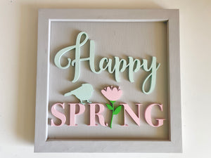 3D Sign Kit - Happy Spring - 12